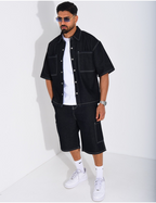 ENSEMBLE JEAN CHEMISE ET SHORT