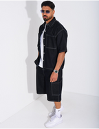 ENSEMBLE JEAN CHEMISE ET SHORT
