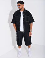 ENSEMBLE JEAN CHEMISE ET SHORT