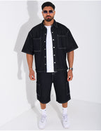 ENSEMBLE JEAN CHEMISE ET SHORT