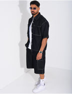 ENSEMBLE JEAN CHEMISE ET SHORT